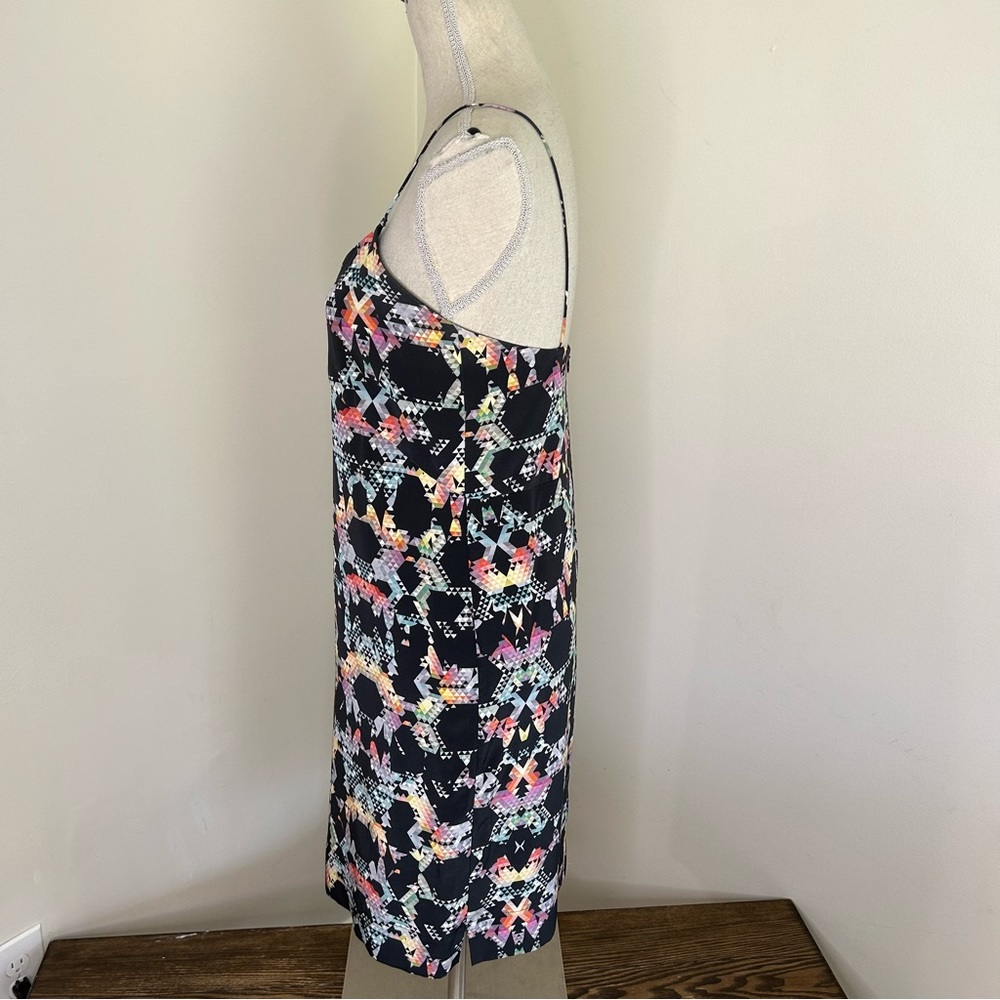 TIBI Gray/geometric print sleeveless dress - Size 0 - Picture 2 of 11